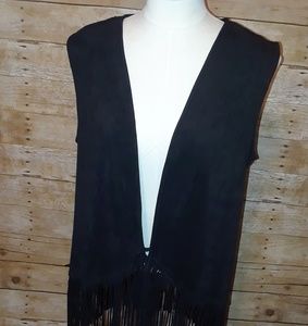 Live A Little faux suede vest